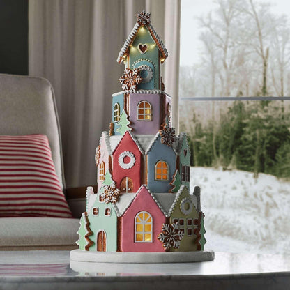 Member's Mark 16" Pre-Lit Gingerbread Village