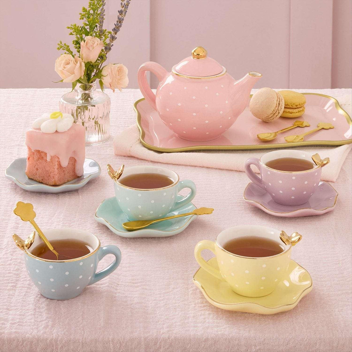 Member's Mark Butterfly Porcelain Tea Set, 15 pc.
