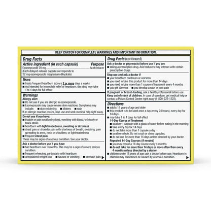 Member’s Mark Esomeprazole Magnesium 20 mg Capsules, 42 Count