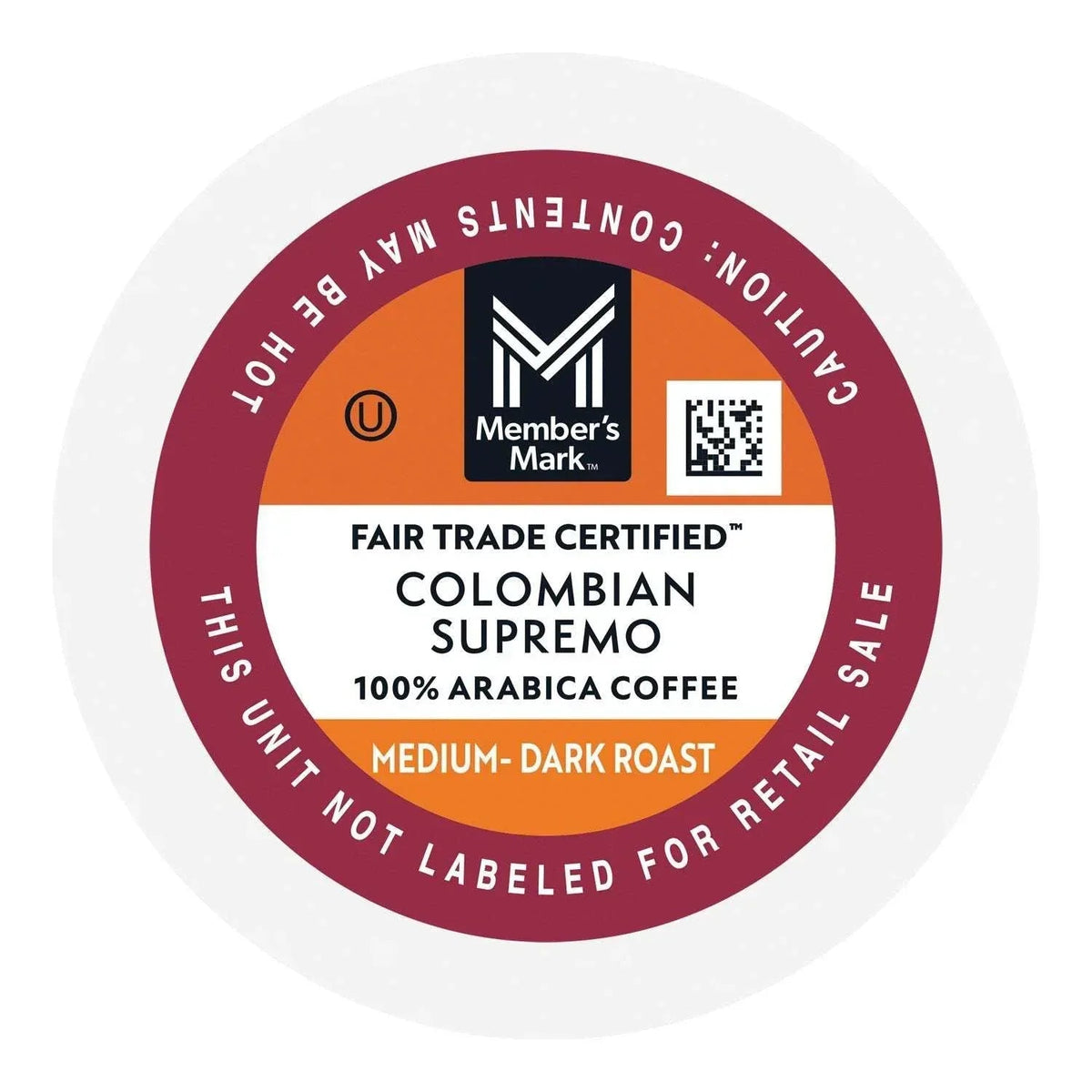 Member's Mark Medium-Dark Roast Coffee Pods, Colombian Supremo, 100 ct.