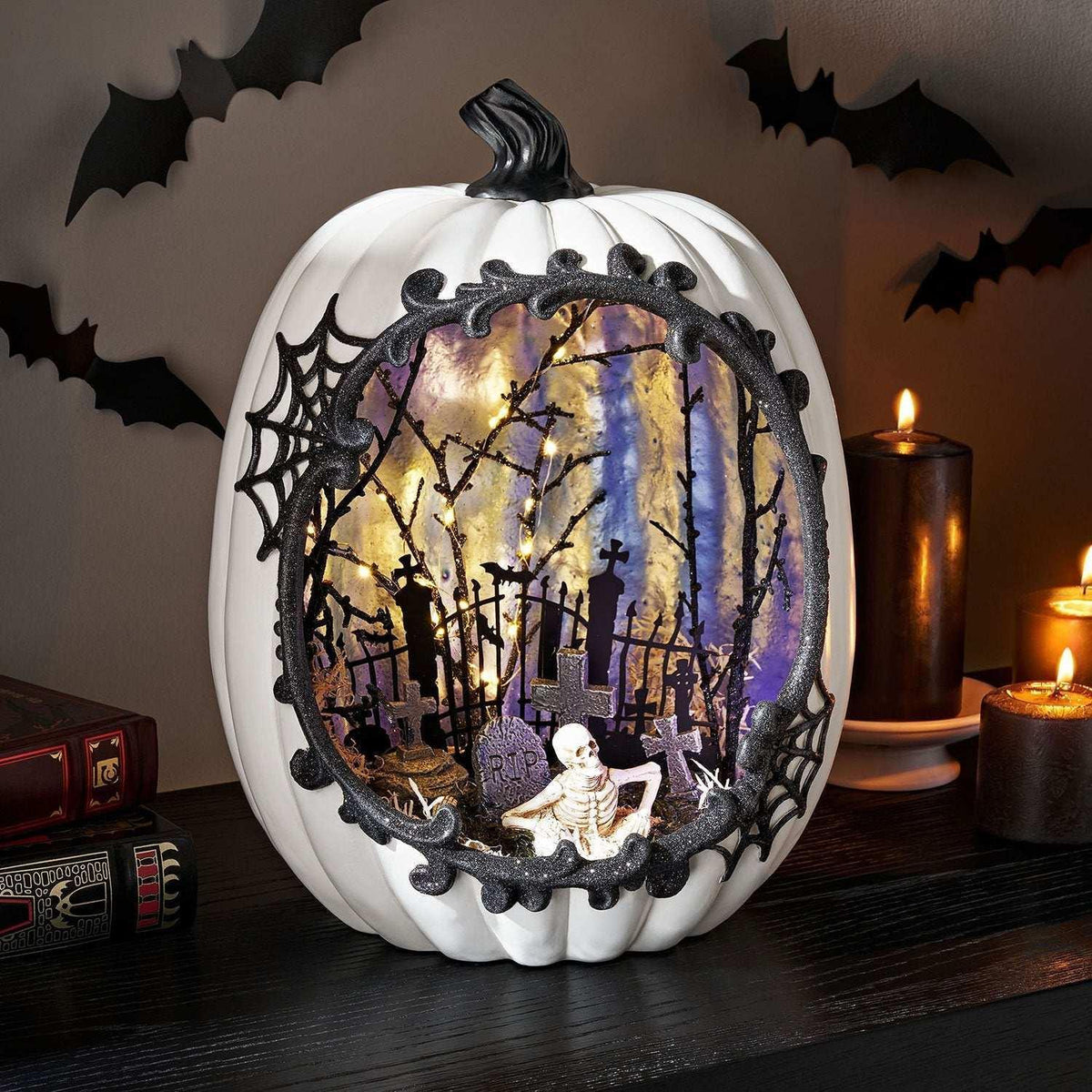 Member's Mark 13.75" Pre-Lit Pumpkin Scene