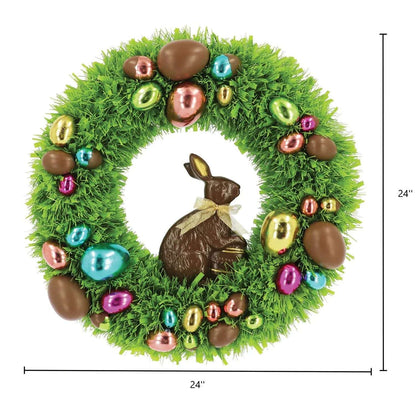 Member's Mark 24" Chocolate-Style Bunny Tinsel Wreath