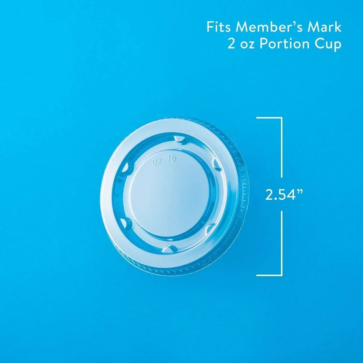 Member's Mark Clear Plastic Portion Lids 2 oz., 2500 ct.