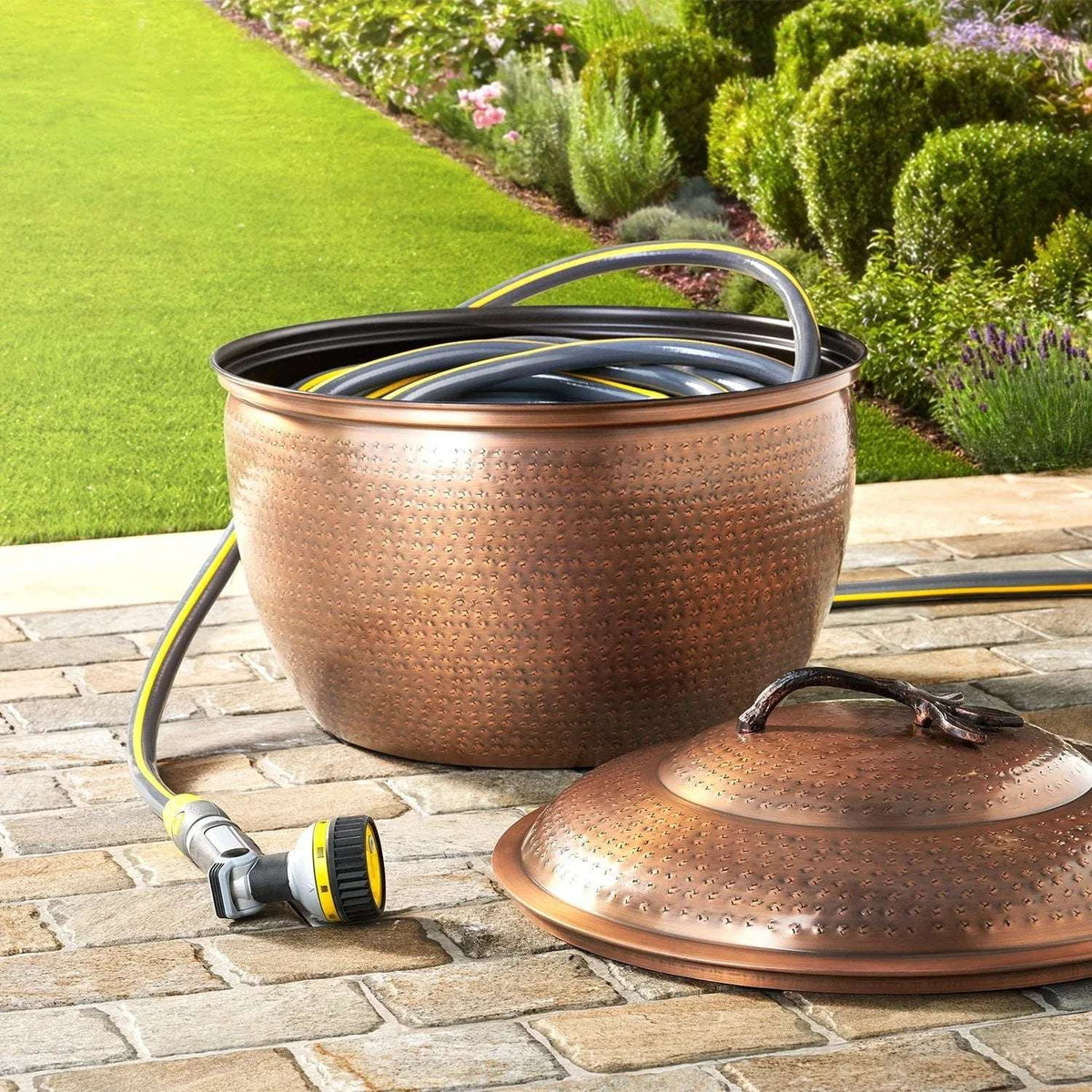Member's Mark Decorative Metal Hose Storage Pot