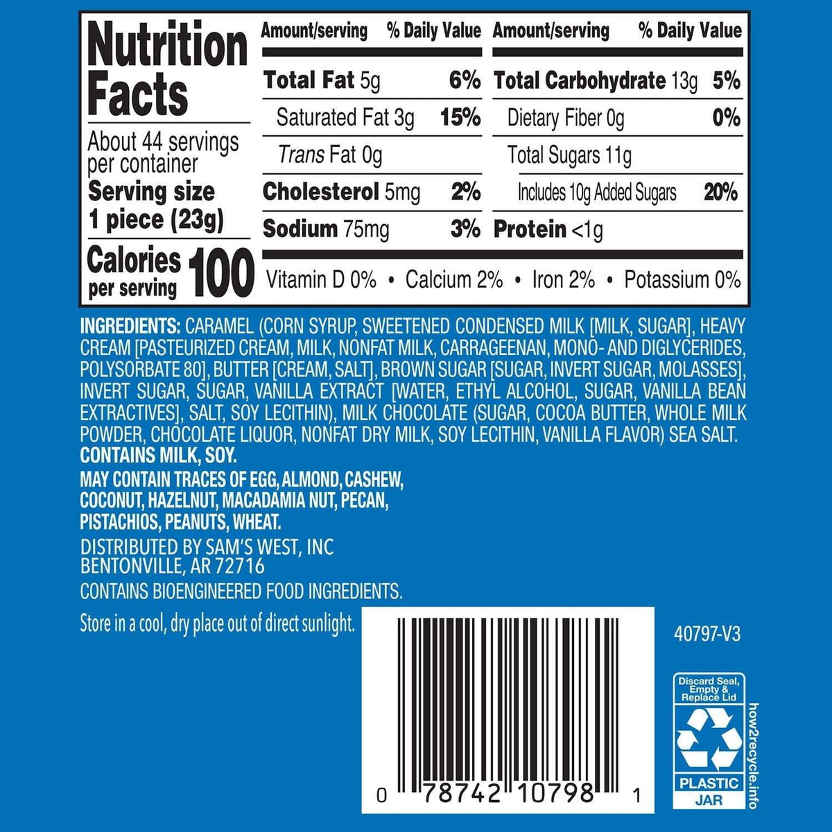 Member's Mark Milk Chocolate Sea Salt Caramels, 36 oz.