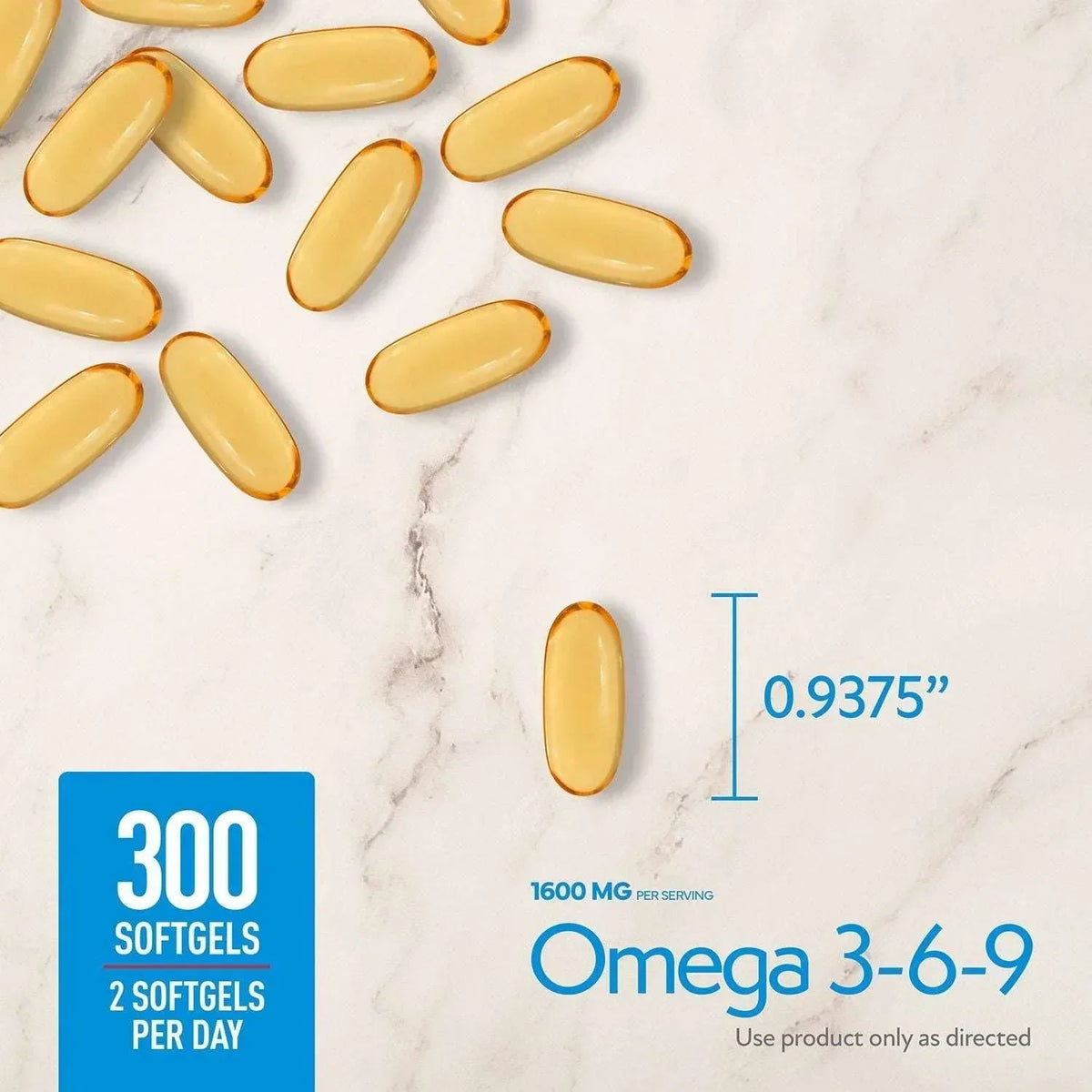 Member’s Mark Omega 3-6-9 Softgels with Sustainably Sourced Tuna Oil, 300 Count