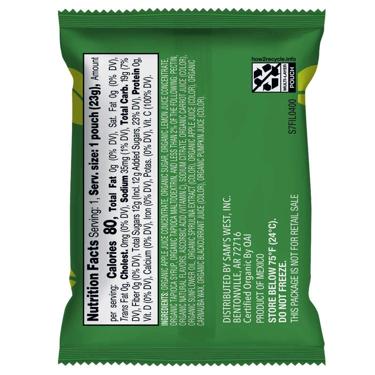 Member’s Mark Organic Fruit Snacks, 48 ct.