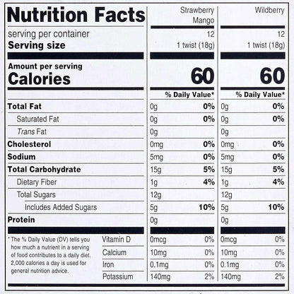 Member's Mark Organic Fruit Twist, Variety Pack, 0.63 oz., 24 pk.