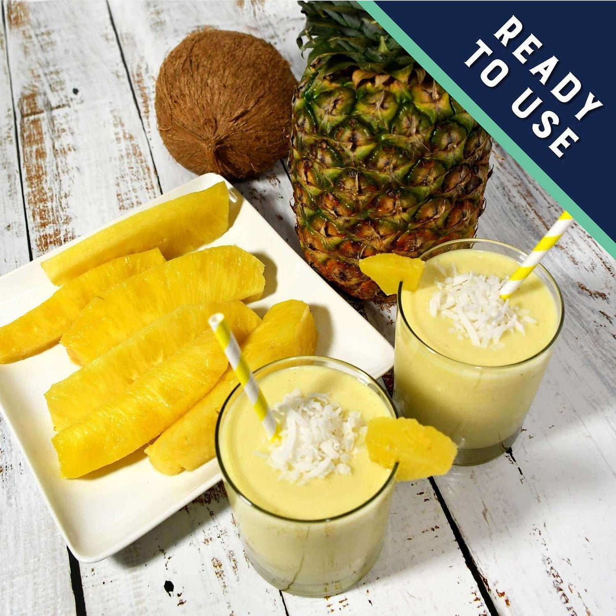 Pack of 2 Member's Mark Pineapple Spears in Coconut Water, 42 oz.