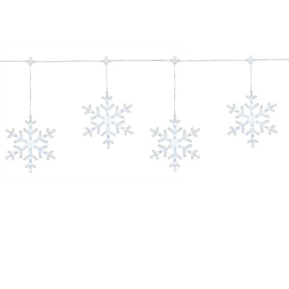 Member's Mark 10ct LED Snowflake Lights, 18' Lighted Length