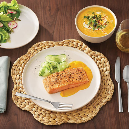 Member's Mark 12-Pieces Stoneware Two-Tone Dinnerware Set