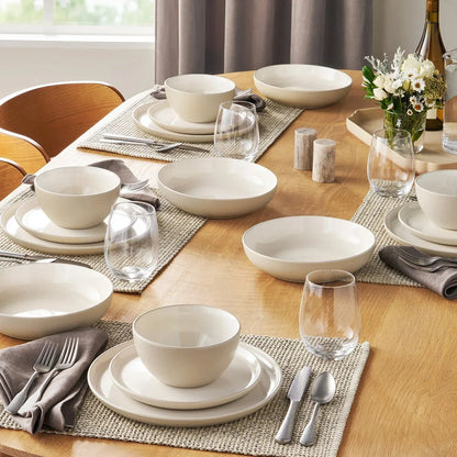 Member's Mark 16-Piece Textured Stoneware Dinnerware Set