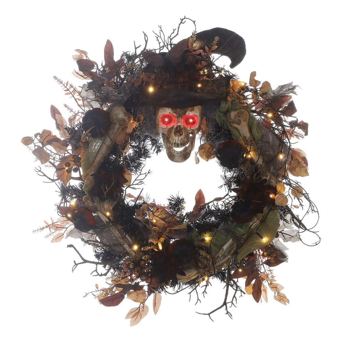 Member's Mark 26" Pre-Lit Skeleton Wreath