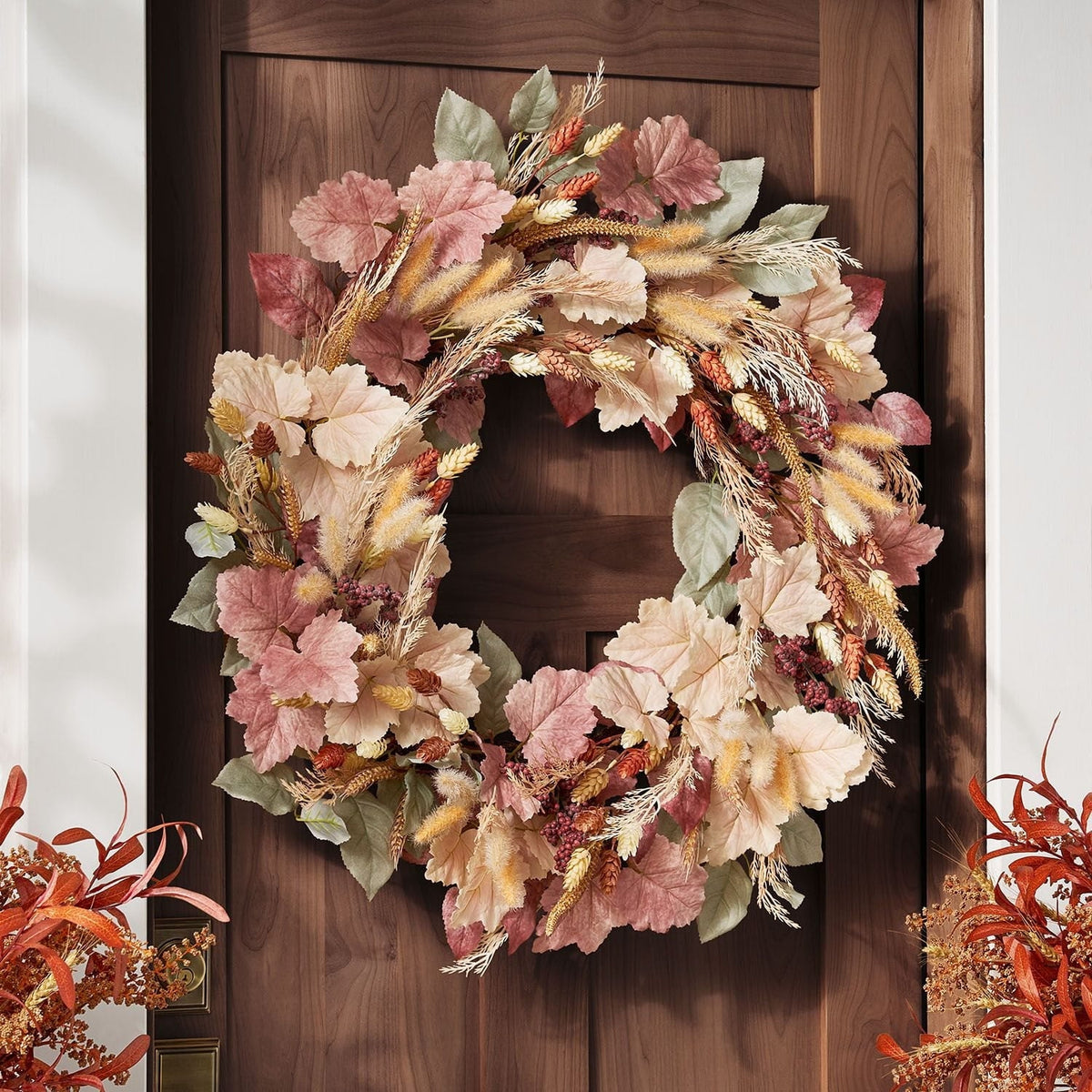 Member's Mark 30" Harvest Wreath with Natural Cattails