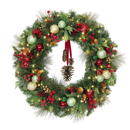 Member's Mark 32" Pre-Lit Decorated Wreath