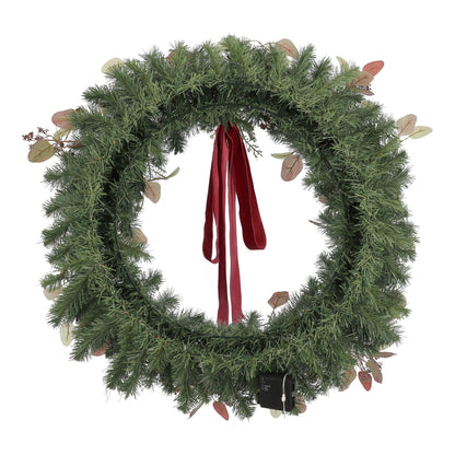 Member's Mark 36" Pre-Lit Burgundy Wreath