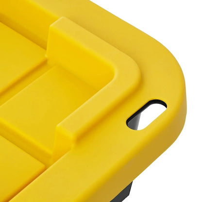 Member's Mark 40 Gallon Heavy-Duty Black and Yellow Storage Tote, 22.0" D x 38.2" W x 16.4" H, 1 pack or 2 pack