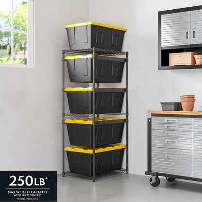 Member's Mark 5-Tier Storage Tote Rack, 23.2"W x 31"D x 69.5"H