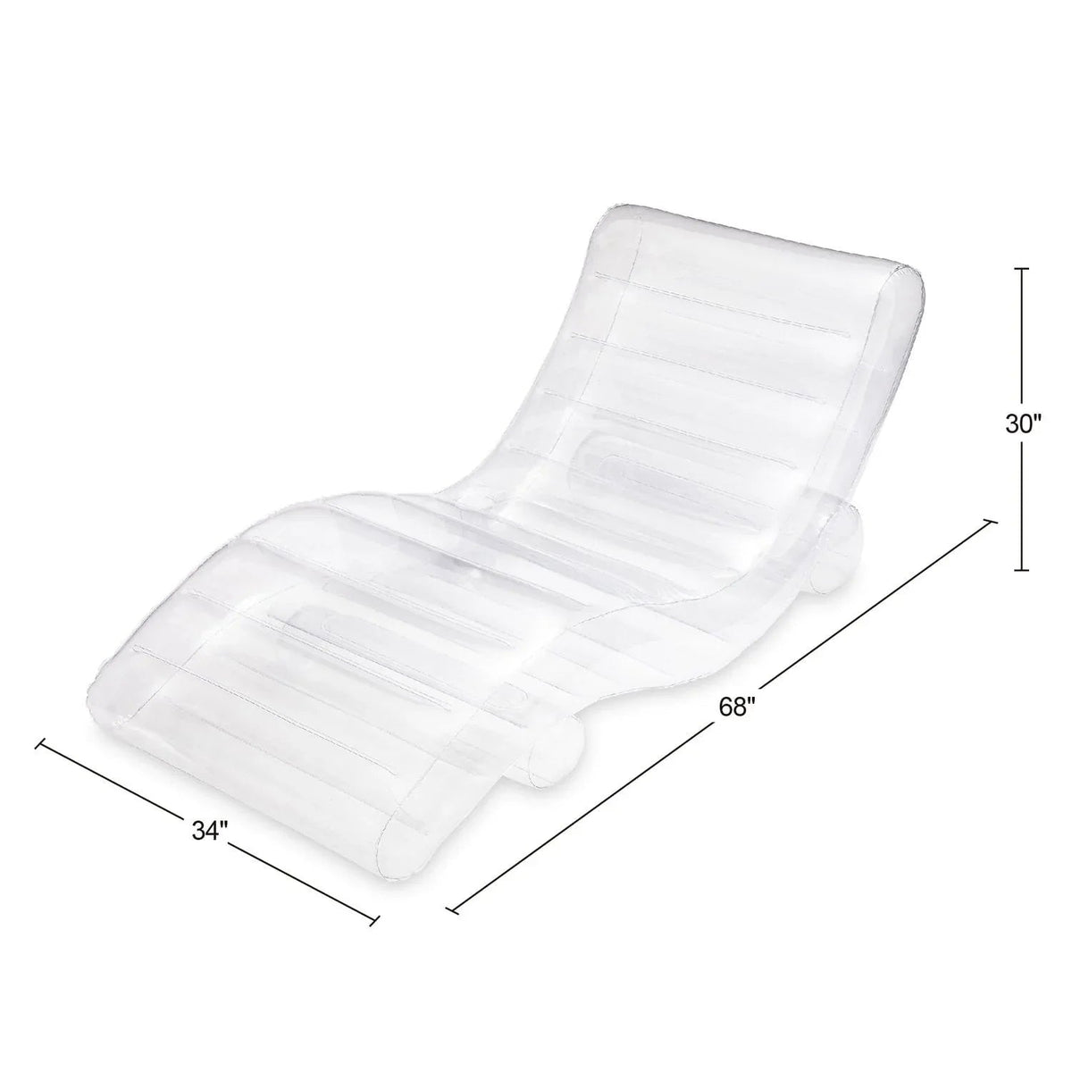 Member's Mark 5.6' Clear Chaise Lounger Float