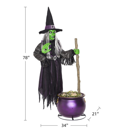 Member's Mark 6.5' Pre-Lit Animated Floating Witch