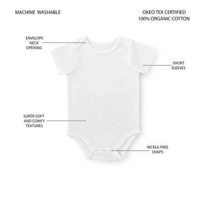 Member's Mark Baby 5-Pack Organic Cotton White Bodysuit