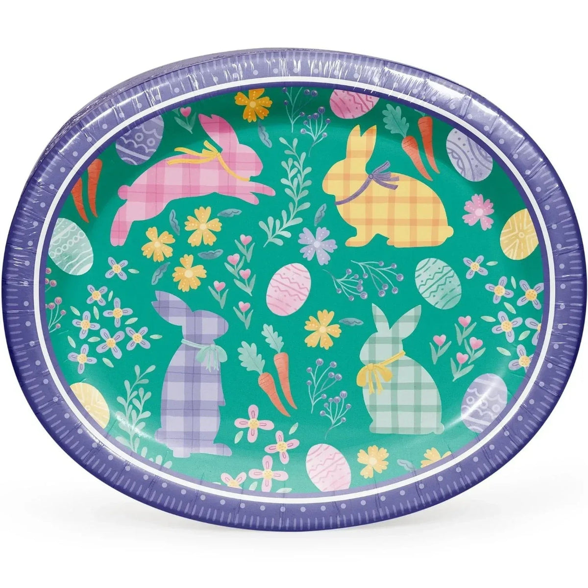 Member'S Mark Easter Oval Paper Plates, 10" X 12" (50 Ct.)