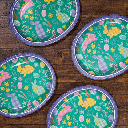 Member'S Mark Easter Oval Paper Plates, 10" X 12" (50 Ct.)