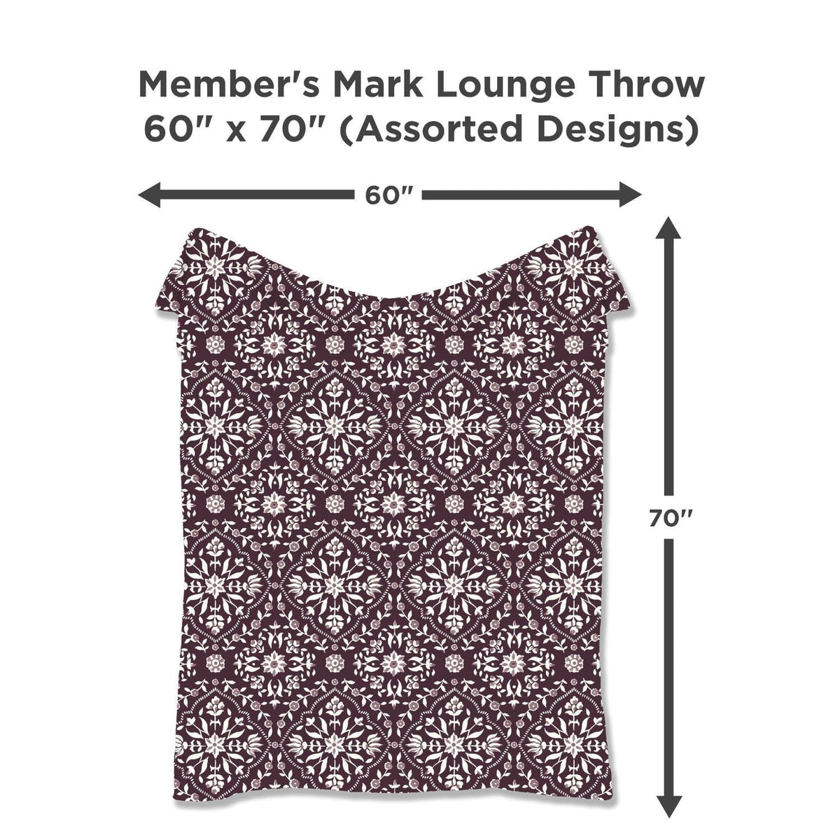 Member's Mark Fall Lounge Throw, 60"x70"
