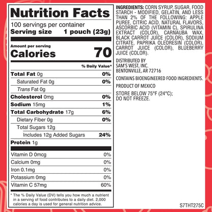 Member's Mark Fruity Snacks, 0.8 oz., 100 pk.