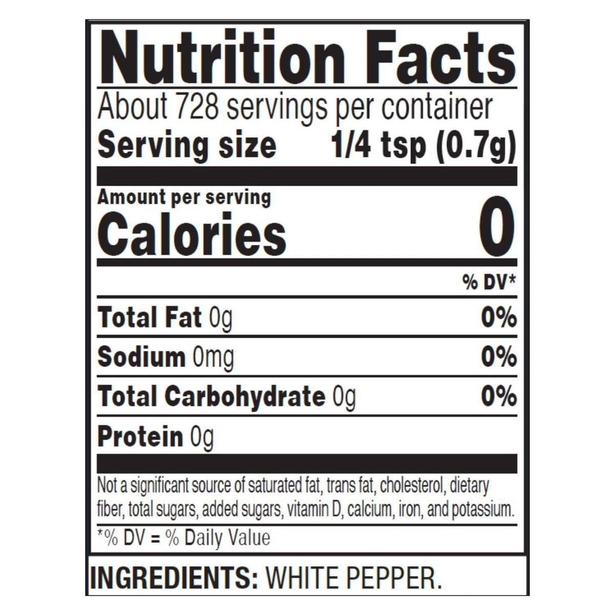 Member's Mark Ground White Pepper, 18 oz.