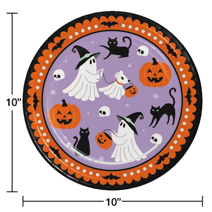 Member's Mark Halloween Paper Plates, Ghostly Goodies, 10", 85 ct.