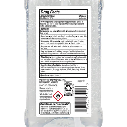 Member's Mark Hand Sanitizer, 67.6 fl. oz.