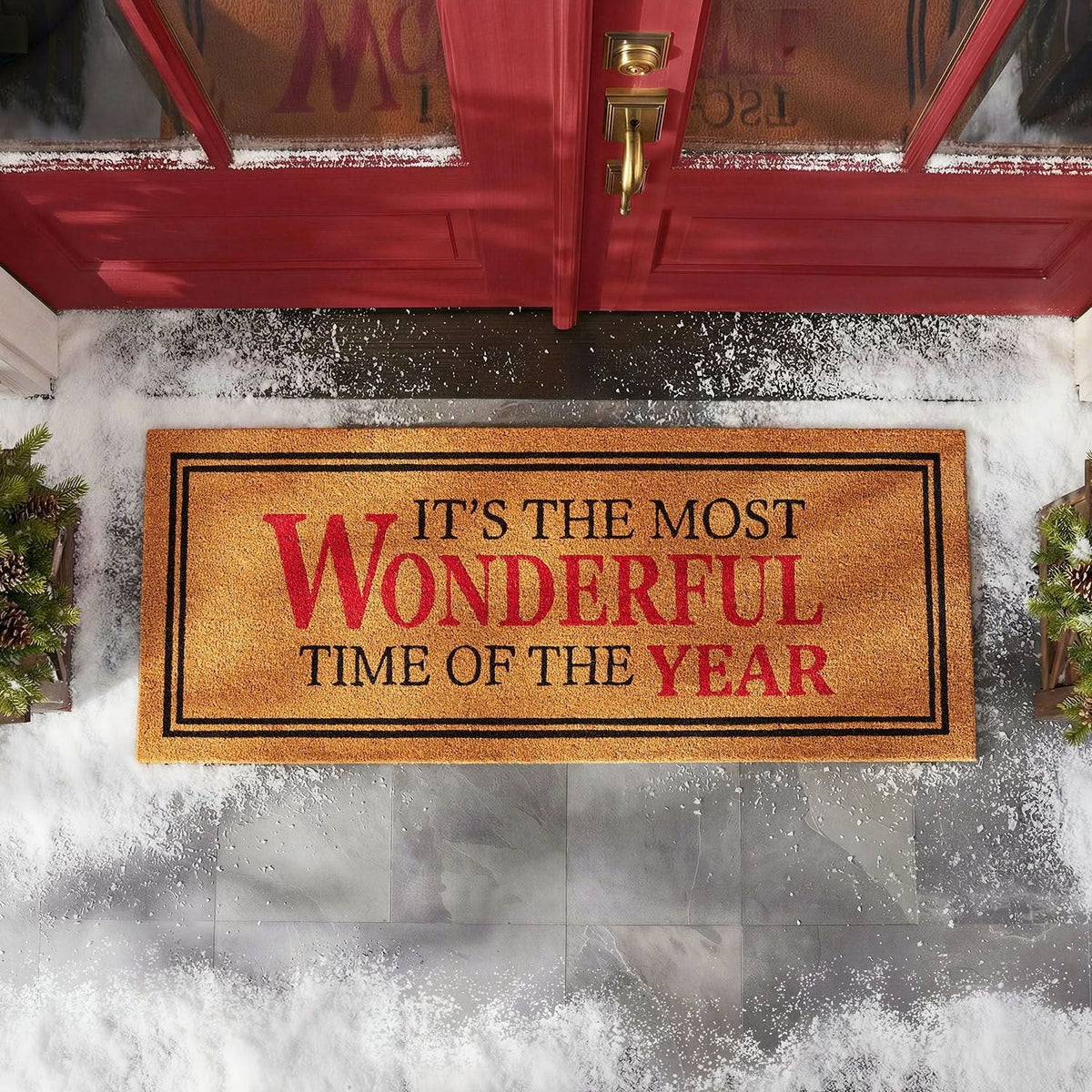 Member's Mark Holiday Double Door Coir Doormat