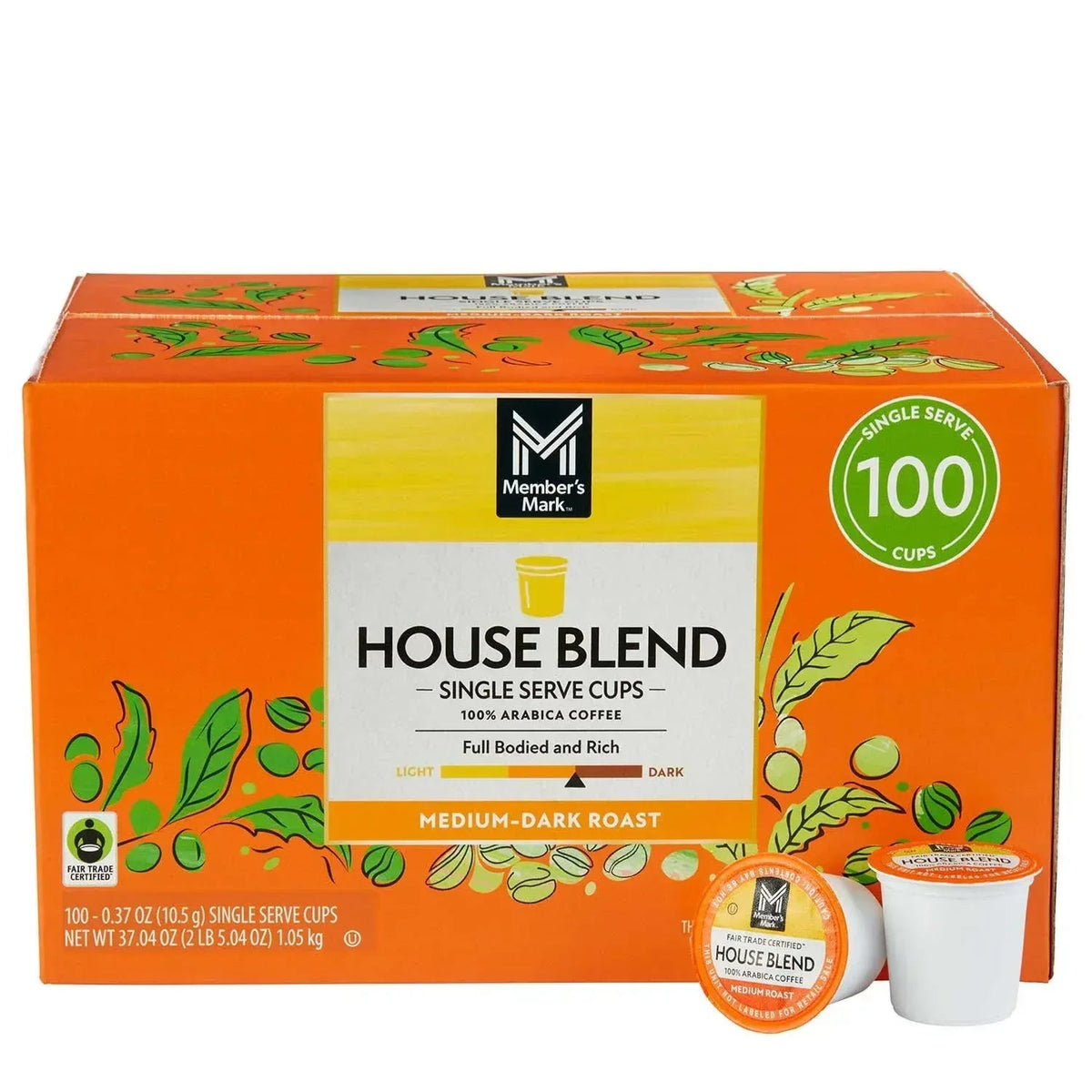 Member's Mark House Blend Roast Coffee Pods, 100 ct.