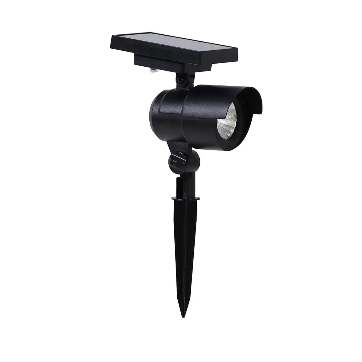 Member's Mark Matte Black LED Solar Spot Lights, 2-pack
