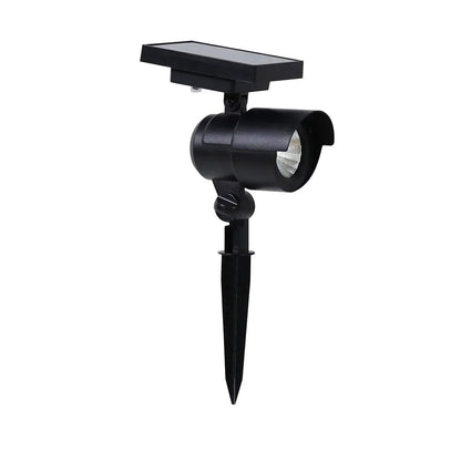 Member's Mark Matte Black LED Solar Spot Lights, 2-pack