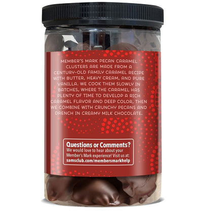 Member's Mark Milk Chocolate Pecan Caramel Clusters, 30.2 oz.