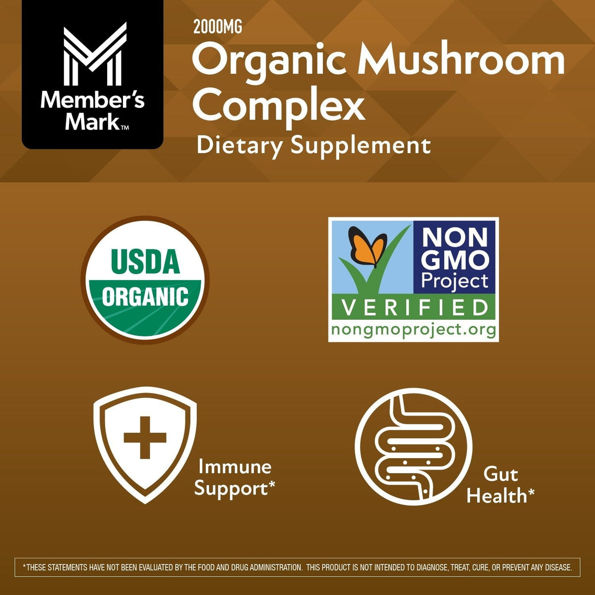 Member’s Mark Organic Mushroom Complex Capsules, 240 ct.