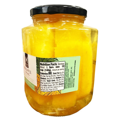 Pack of 2 Member's Mark Pineapple Spears in Coconut Water, 42 oz.