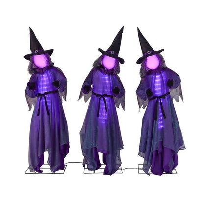 Member's Mark Pre-Lit Animated Witches, Set of 3