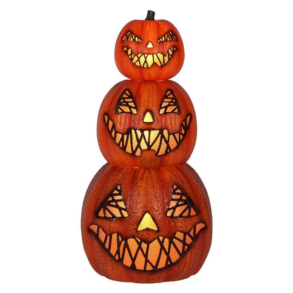 Member's Mark Pre-Lit Flickering Jack-O-Lanterns, Set of 3