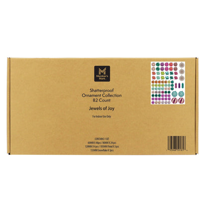 Member's Mark Shatterproof Ornament Collection, 82 Count