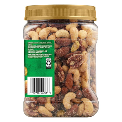 Member's Mark Unsalted Deluxe Mixed Nuts, 34 oz.