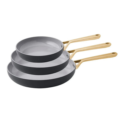 Member's Mark 3-Piece Modern Tri-ply Fry Pan Set
