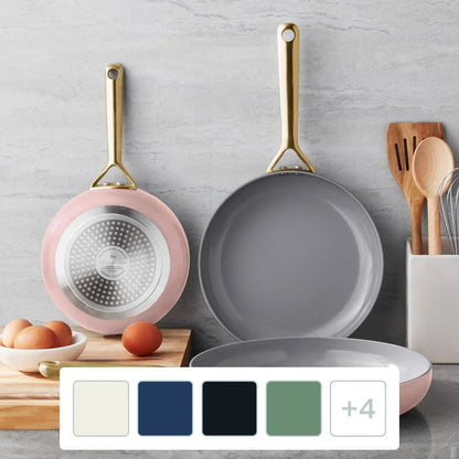 Member's Mark 3-Piece Modern Tri-ply Fry Pan Set