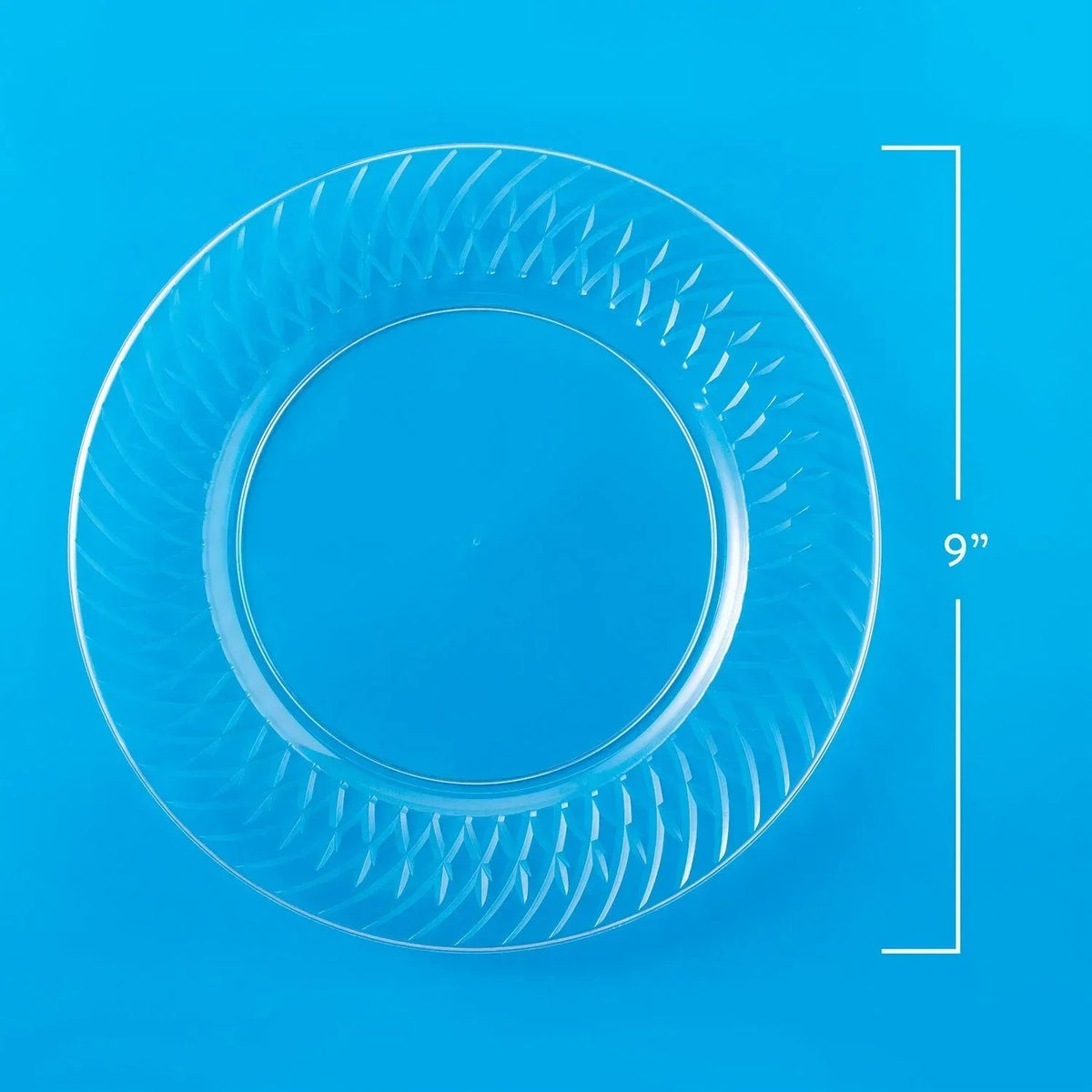Member's Mark Clear Plastic Plates, 9" 45 ct.