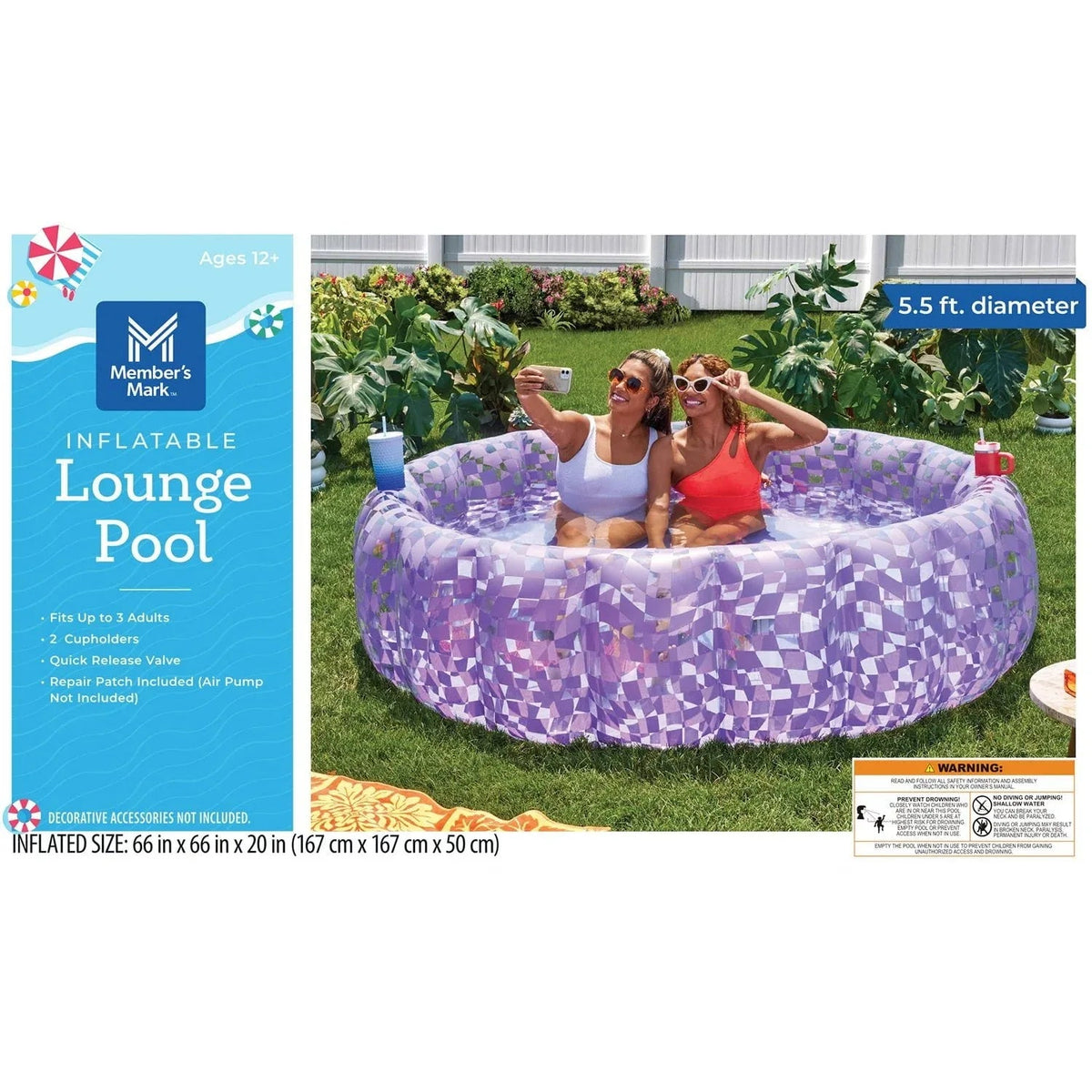 Member's Mark Inflatable Lounge Pool