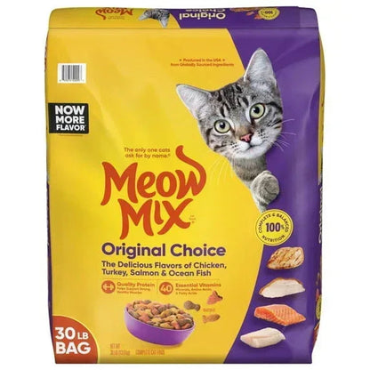 Meow Mix Original Choice Dry Cat Food, 30 lb. Bag