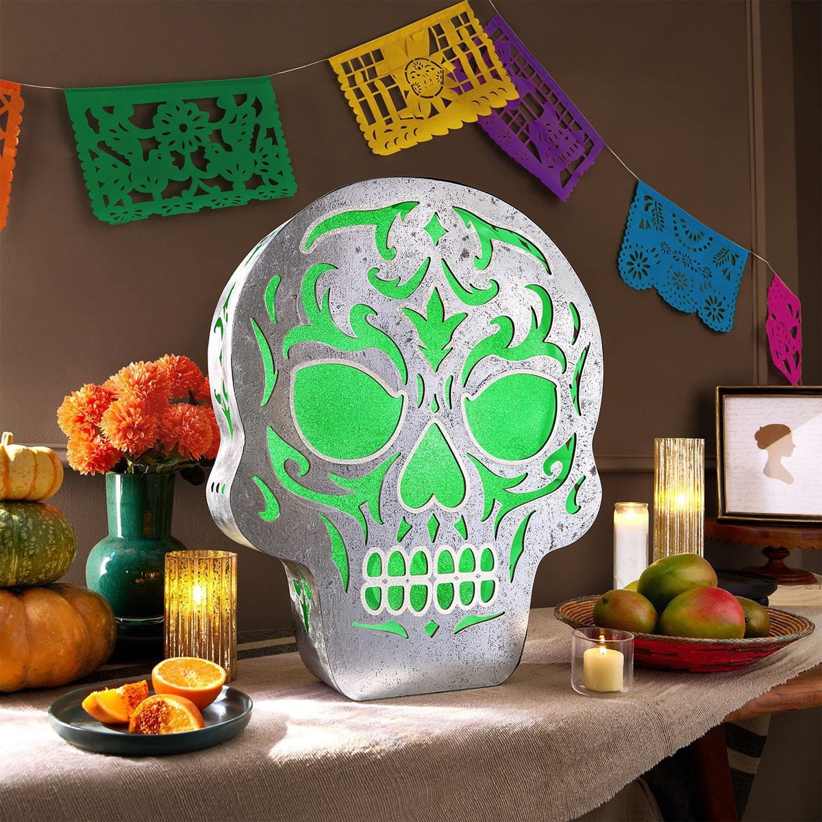 Member's Mark 24" Pre-Lit Color Changing Skull