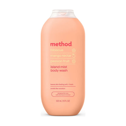 Method Body Wash, Island Mist, 18 fl oz